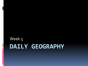 Daily Geography Questions & Answers - Week 5
