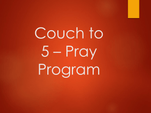 Couch To 5 * Pray Program