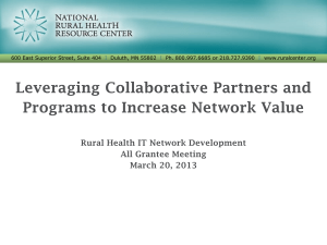 Presentation Slides - National Rural Health Resource Center