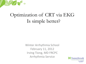 How to read CRT ECGs and CRT intracardiac electrograms