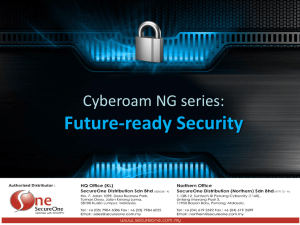 Cyberoam iNG series slide