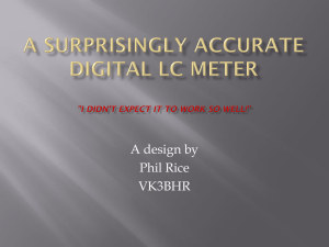 Digital LC Meter Design by Phil Rice VK3BHR