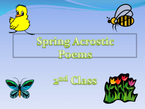 Spring Poems by 2nd Graders: A Children's Poetry Collection