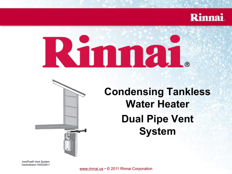 Water Heater Double Wall Vent Pipe studylib.net