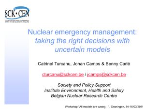 taking the right decisions with uncertain models