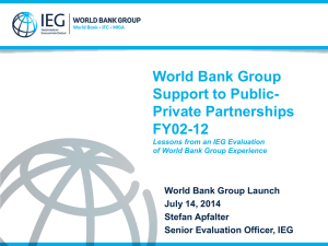 Presentation - Independent Evaluation Group