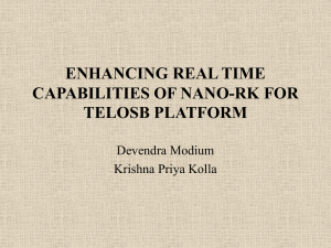 ENHANCING REAL TIME CAPABILITIES OF NANO