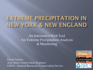 Extreme precipitation in new york & new england