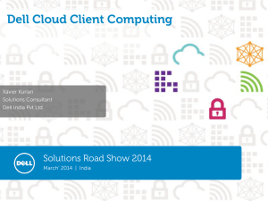 Dell presentation template Standard 4:3 layout