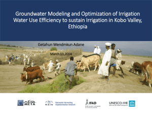 Groundwater Modeling and Optimization of Irrigation Water Use