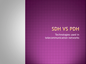 PDH vs SDH: Telecommunication Network Technologies
