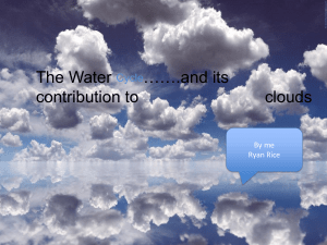 Water Cycle and Clouds - Natural Climate Change