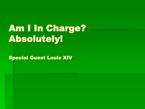 Am I In Charge? Absolutely! Special Guest Louis XIV