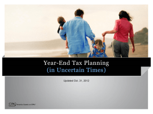 Tax Planning PowerPoint