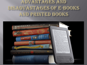 Ebooks vs Printed Books: Advantages & Disadvantages