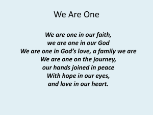 We Are One - Butterfly Music