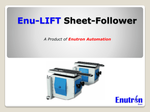 Enu-LIFT Sheet-Follower