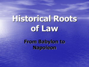 Historical_Roots_of_Law.ppt