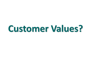 Customer Value