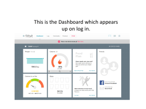 Fitbit Screenshots Powerpoint
