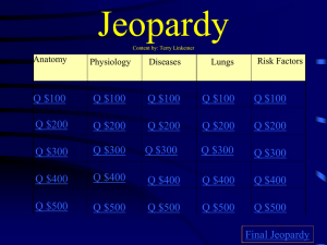 Anatomy & Physiology Jeopardy Game: Test Your Knowledge!