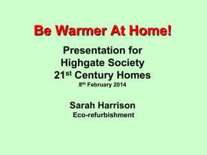 Home Insulation & Energy Efficiency Presentation