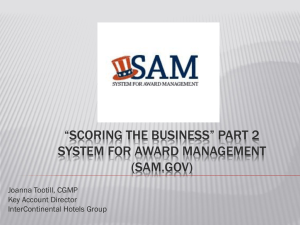 Part 2: System for Award Management