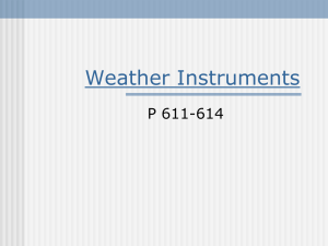 Weather Instruments: Forecasting Data & Tools
