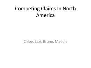 Competing Claims in North America: Colonial History Quiz