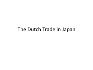 The Dutch Trade in Japan
