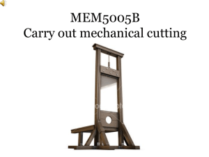 cut off machine pp