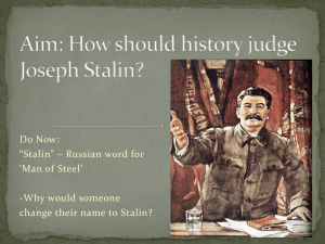 Joseph Stalin: Achievements and Legacy