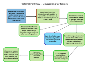 Counselling Referral Pathway for Carers