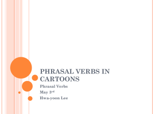 Phrasal Verbs in Cartoons: English Language Learning