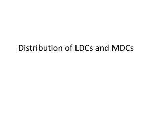 Distribution of LDCs and MDCs