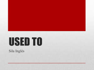 USED TO - Aprende Inglés Sila