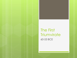 The First Triumvirate
