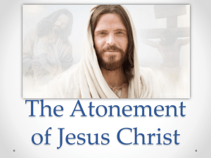 The Atonement of Jesus Christ