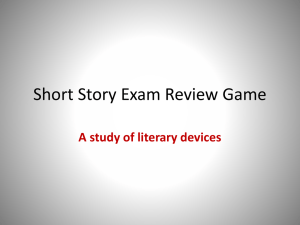Short Story Exam Review Game: Literary Devices