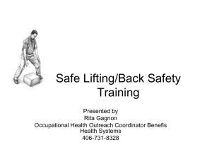 Safe Lifting & Back Safety Training Presentation