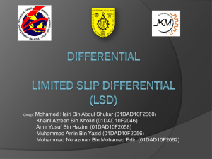 Differential Limited Slip Differential (LSD)