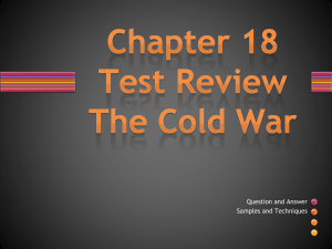 Cold War Review: Questions, Answers, & Techniques