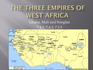 Ghana, Mali, Songhai: West African Empires History