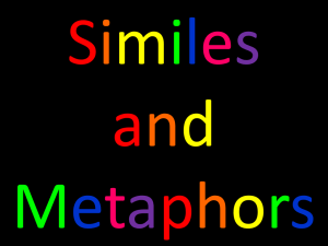 Similes and Metaphors Worksheet for Elementary School