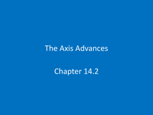 The Axis Advances