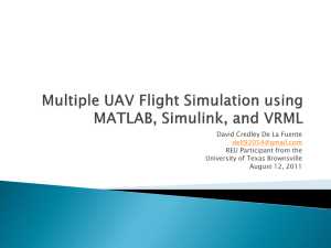 UAV Flight Simulation with MATLAB, Simulink, and VRML