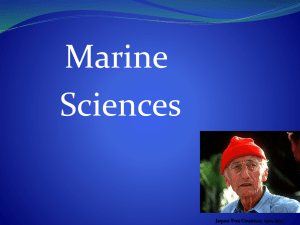 Marine Science: Biology, Oceanography, and the Scientific Method
