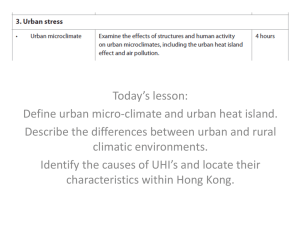 1. Urban Heat Island