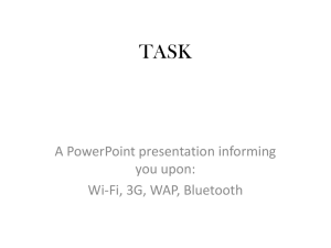 Wi-Fi, 3G, WAP, Bluetooth: Wireless Technology Overview