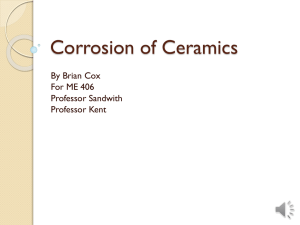 Corrosion of Ceramics: Mechanisms, Applications, and Prevention